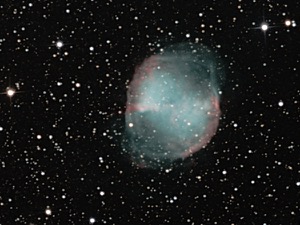 The M27 Dumbbell Galaxy, by David Murton