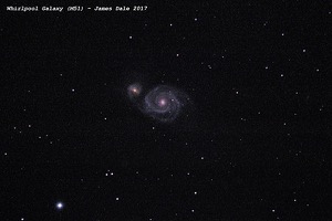 The M51 Whirlpool Galaxy, by James Dale