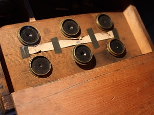 Set of eyepieces in original oak box